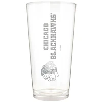 Chicago Blackhawks Etched 16oz. Vertical Rally Cry Pint Glass