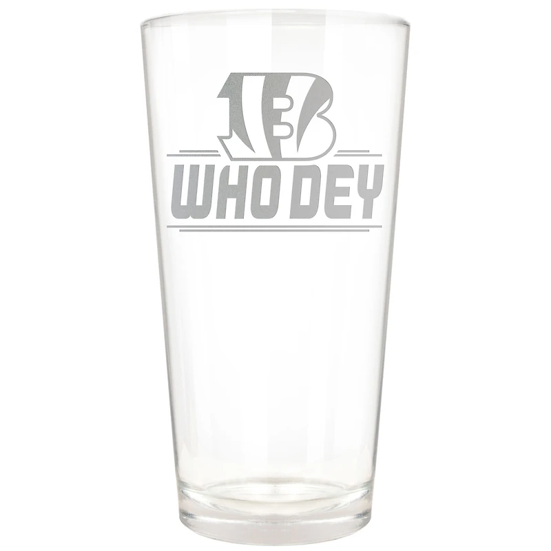 Cincinnati Bengals Etched 16oz. Rally Cry Pint Glass