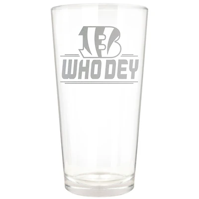 Cincinnati Bengals Etched 16oz. Rally Cry Pint Glass