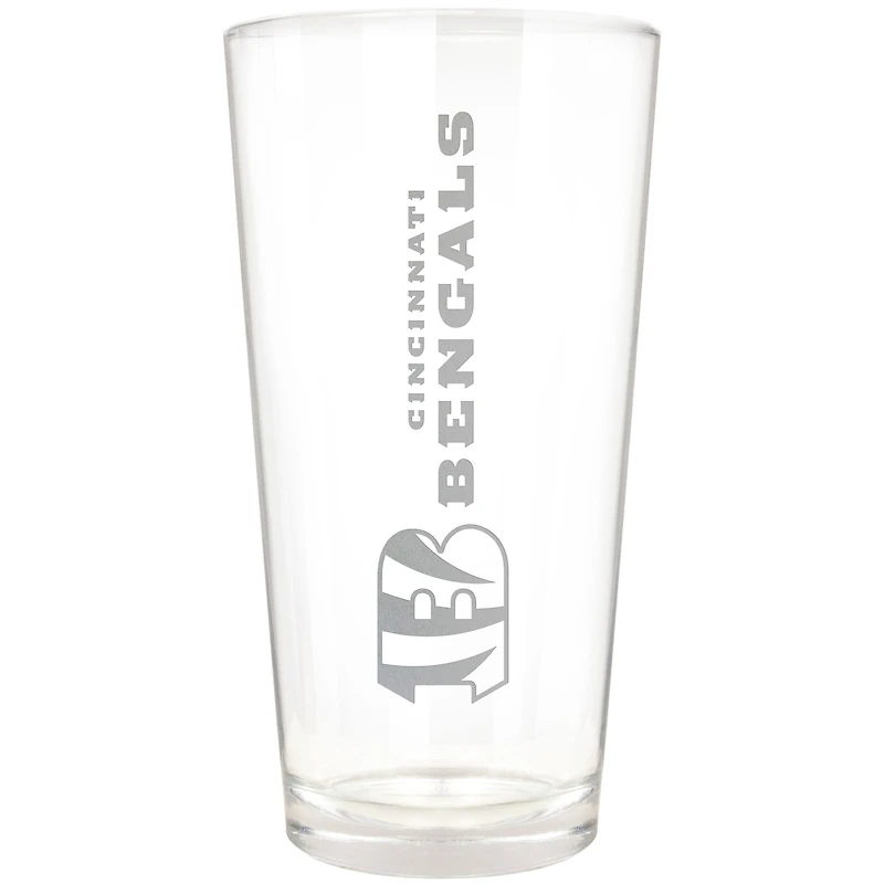 Cincinnati Bengals Etched 16oz. Vertical Rally Cry Pint Glass