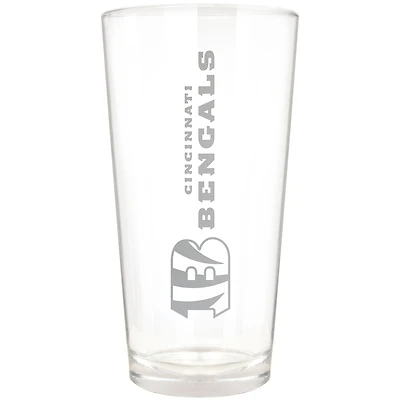 Cincinnati Bengals Etched 16oz. Vertical Rally Cry Pint Glass