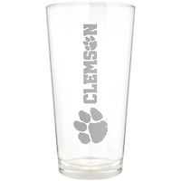Clemson Tigers Etched 16oz. Vertical Rally Cry Pint Glass