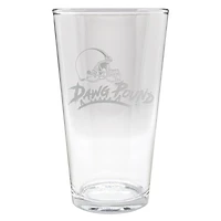 Cleveland Browns Etched 16oz. Rally Cry Pint Glass