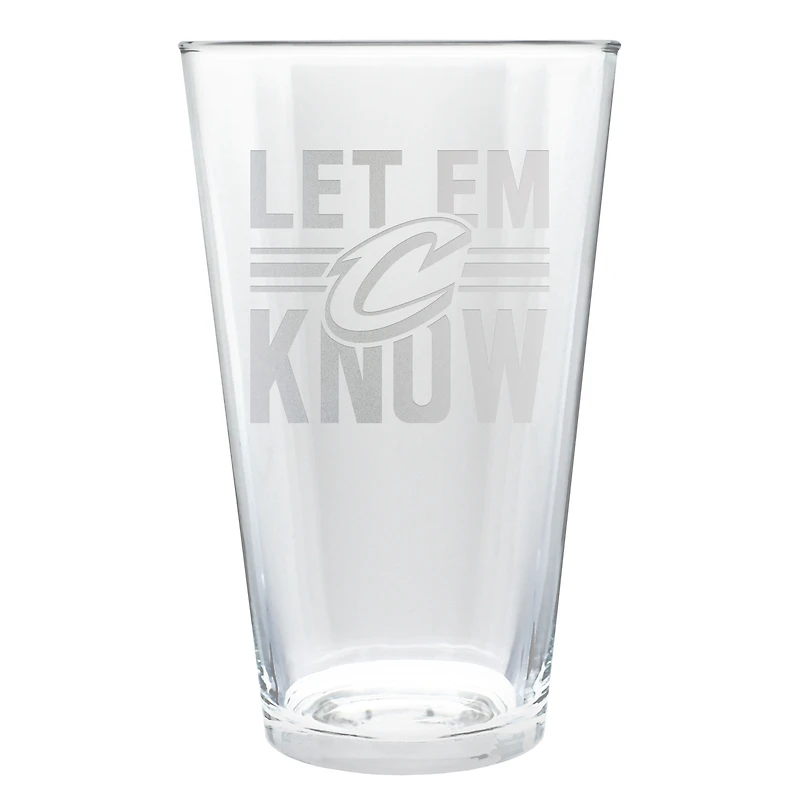 Cleveland Cavaliers Etched 16oz. Rally Cry Pint Glass