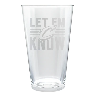Cleveland Cavaliers Etched 16oz. Rally Cry Pint Glass