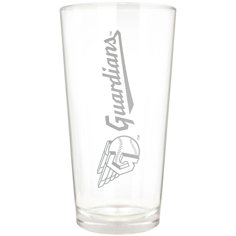 Cleveland Guardians Etched 16oz. Vertical Rally Cry Pint Glass