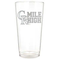Colorado Rockies Etched 16oz. Rally Cry Pint Glass