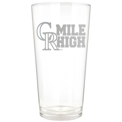 Colorado Rockies Etched 16oz. Rally Cry Pint Glass