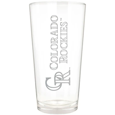 Colorado Rockies Etched 16oz. Vertical Rally Cry Pint Glass