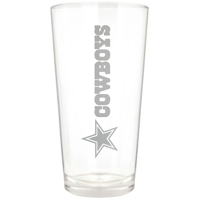 Dallas Cowboys Etched 16oz. Vertical Rally Cry Pint Glass