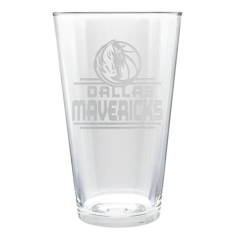 Dallas Mavericks Etched 16oz. Rally Cry Pint Glass
