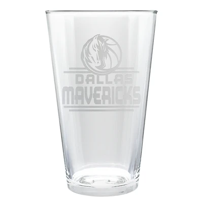 Dallas Mavericks Etched 16oz. Rally Cry Pint Glass