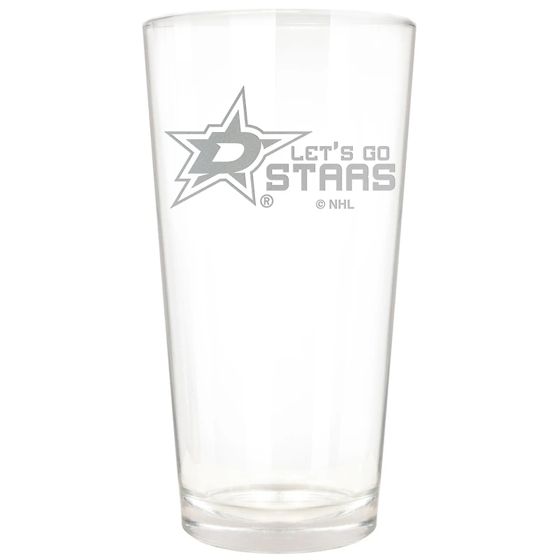 Dallas Stars Etched 16oz. Rally Cry Pint Glass