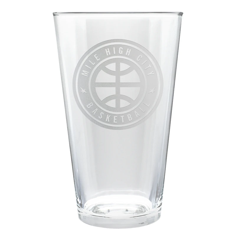 Denver Nuggets Etched 16oz. Rally Cry Pint Glass