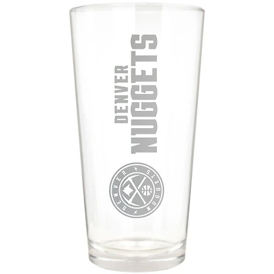 Denver Nuggets Etched 16oz. Vertical Rally Cry Pint Glass