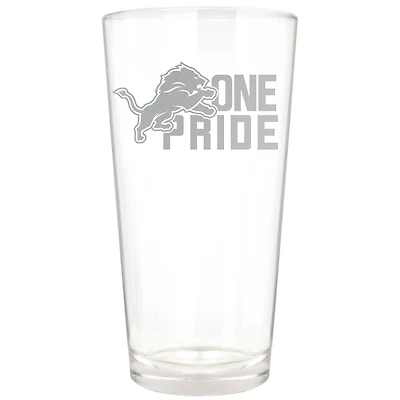Detroit Lions Etched 16oz. Rally Cry Pint Glass