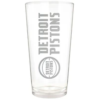 Detroit Pistons Etched 16oz. Vertical Rally Cry Pint Glass