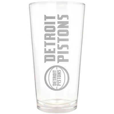 Detroit Pistons Etched 16oz. Vertical Rally Cry Pint Glass