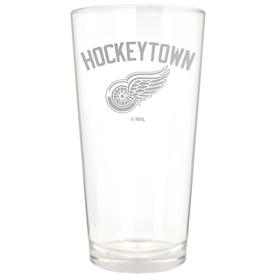 Detroit Red Wings Etched 16oz. Rally Cry Pint Glass
