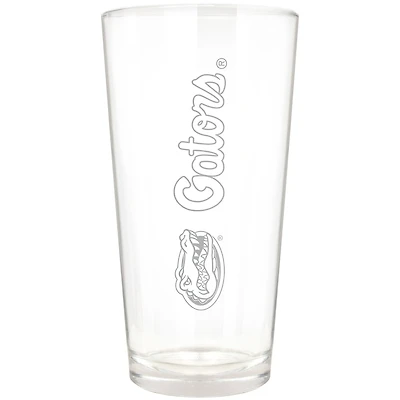 Florida Gators Etched 16oz. Vertical Rally Cry Pint Glass
