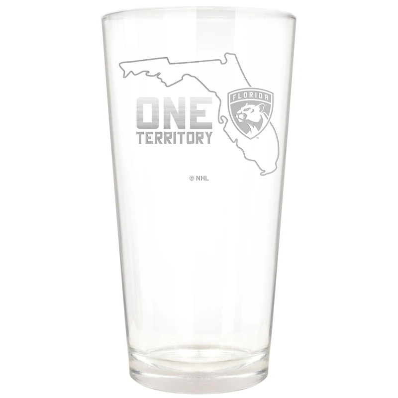 Florida Panthers Etched 16oz. Rally Cry Pint Glass