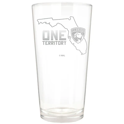 Florida Panthers Etched 16oz. Rally Cry Pint Glass