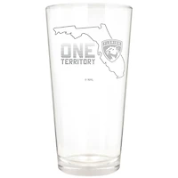 Florida Panthers Etched 16oz. Rally Cry Pint Glass