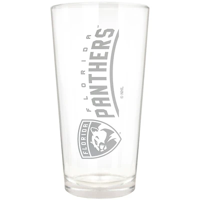 Florida Panthers Etched 16oz. Vertical Rally Cry Pint Glass