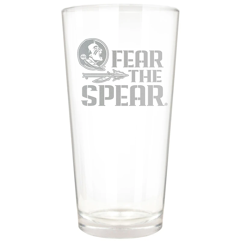 Florida State Seminoles Etched 16oz. Rally Cry Pint Glass