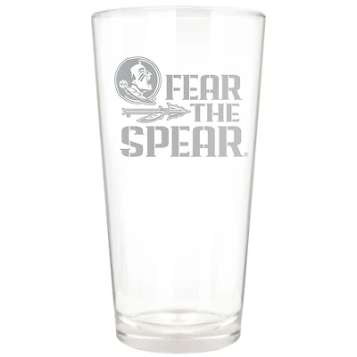 Florida State Seminoles Etched 16oz. Rally Cry Pint Glass