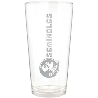 Florida State Seminoles Etched 16oz. Vertical Rally Cry Pint Glass