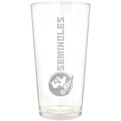 Florida State Seminoles Etched 16oz. Vertical Rally Cry Pint Glass