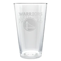 Golden State Warriors Etched 16oz. Rally Cry Pint Glass