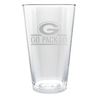 Green Bay Packers Etched 16oz. Rally Cry Pint Glass