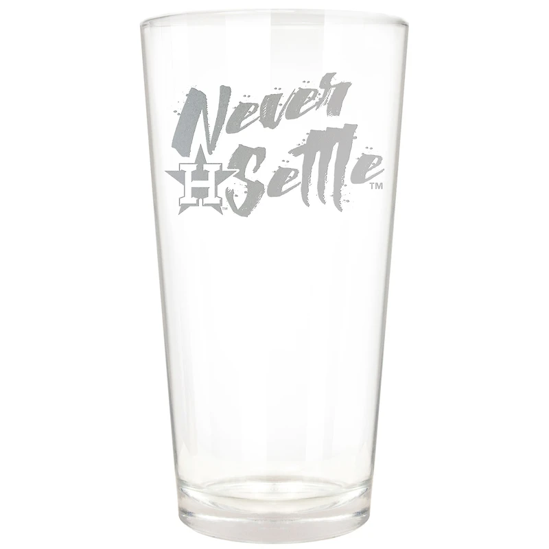 Houston Astros Etched 16oz. Rally Cry Pint Glass