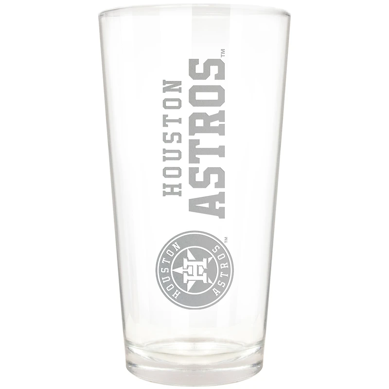 Houston Astros Etched 16oz. Vertical Rally Cry Pint Glass