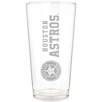 Houston Astros Etched 16oz. Vertical Rally Cry Pint Glass