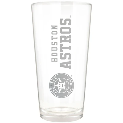 Houston Astros Etched 16oz. Vertical Rally Cry Pint Glass