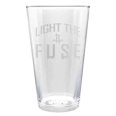 Houston Rockets Etched 16oz. Rally Cry Pint Glass