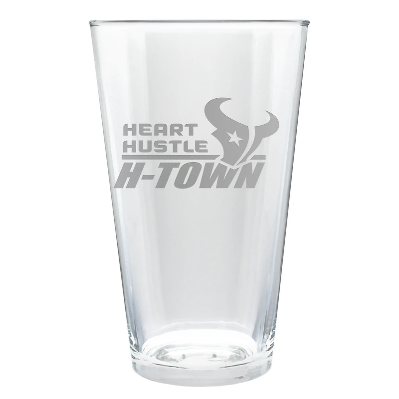 Houston Texans Etched 16oz. Rally Cry Pint Glass