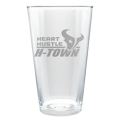 Houston Texans Etched 16oz. Rally Cry Pint Glass