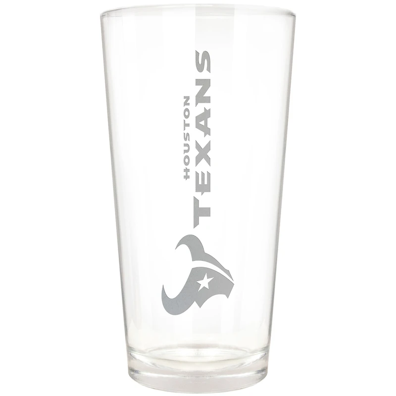 Houston Texans Etched 16oz. Vertical Rally Cry Pint Glass