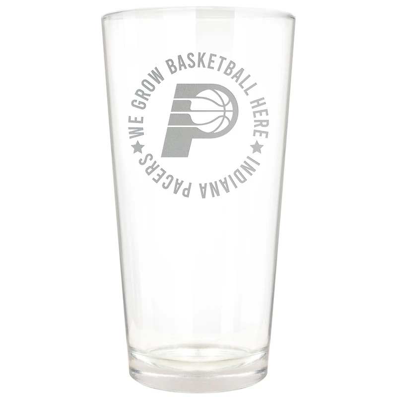Indiana Pacers Etched 16oz. Rally Cry Pint Glass
