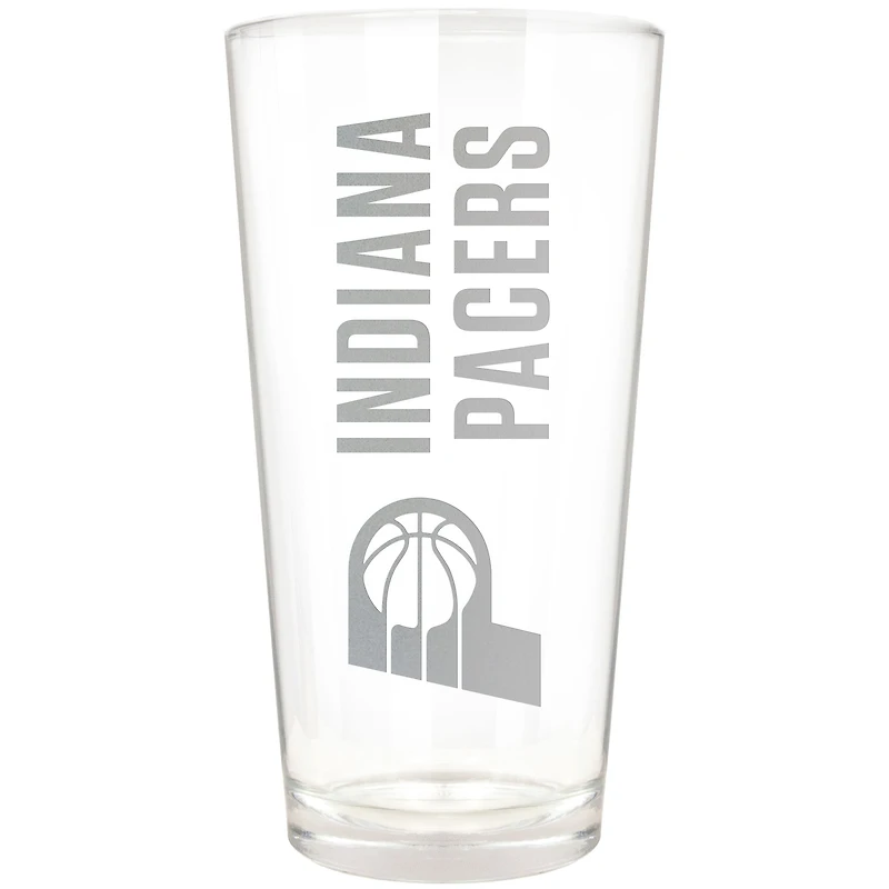 Indiana Pacers Etched 16oz. Vertical Rally Cry Pint Glass