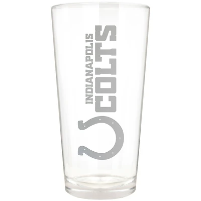 Indianapolis Colts Etched 16oz. Vertical Rally Cry Pint Glass
