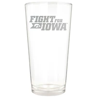Iowa Hawkeyes Etched 16oz. Rally Cry Pint Glass