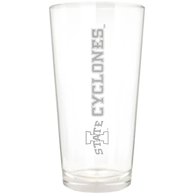 Iowa State Cyclones Etched 16oz. Vertical Rally Cry Pint Glass
