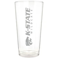 Kansas State Wildcats Etched 16oz. Vertical Rally Cry Pint Glass