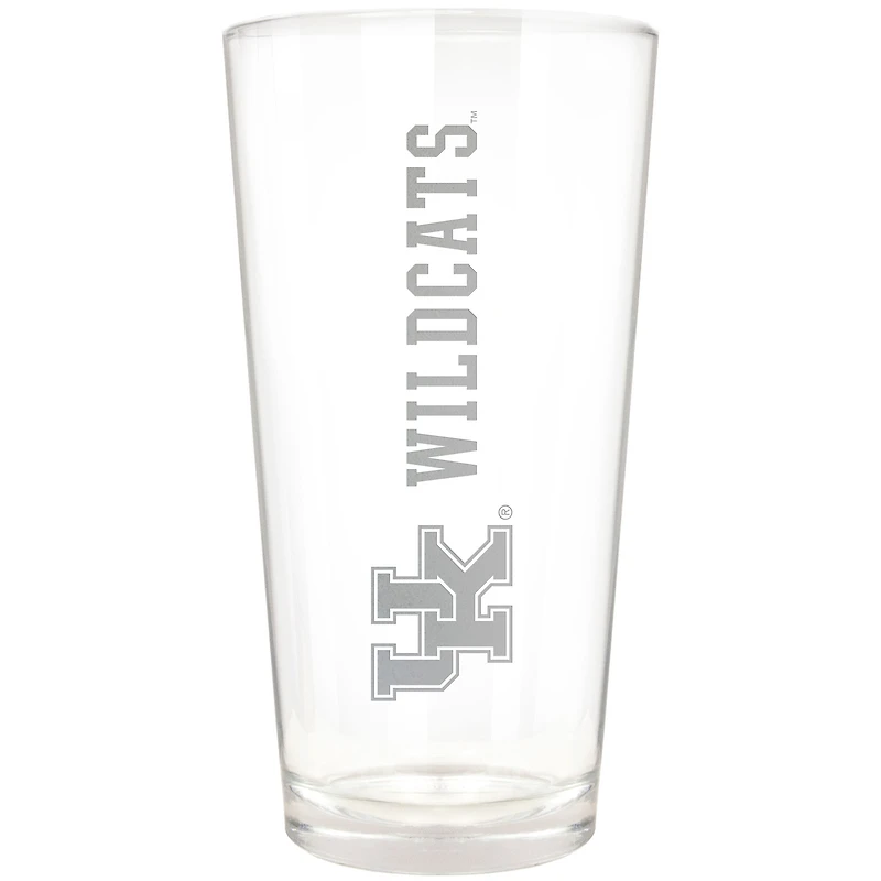 Kentucky Wildcats Etched 16oz. Vertical Rally Cry Pint Glass