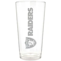 Las Vegas Raiders Etched 16oz. Vertical Rally Cry Pint Glass